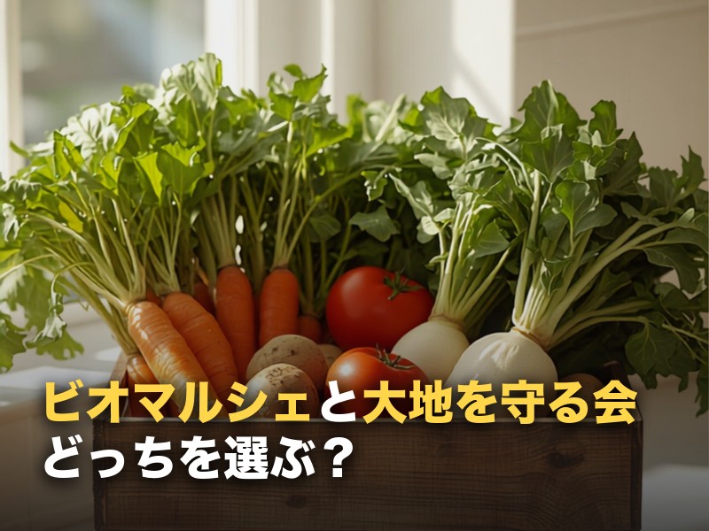 ビオ・マルシェと大地を守る会を比較｜分かれ目は「基準の純度」