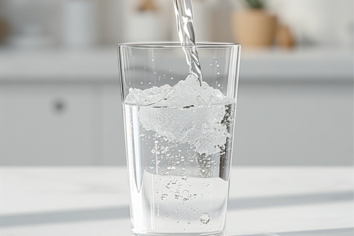 ペットボトルの水を注ぐイメージ