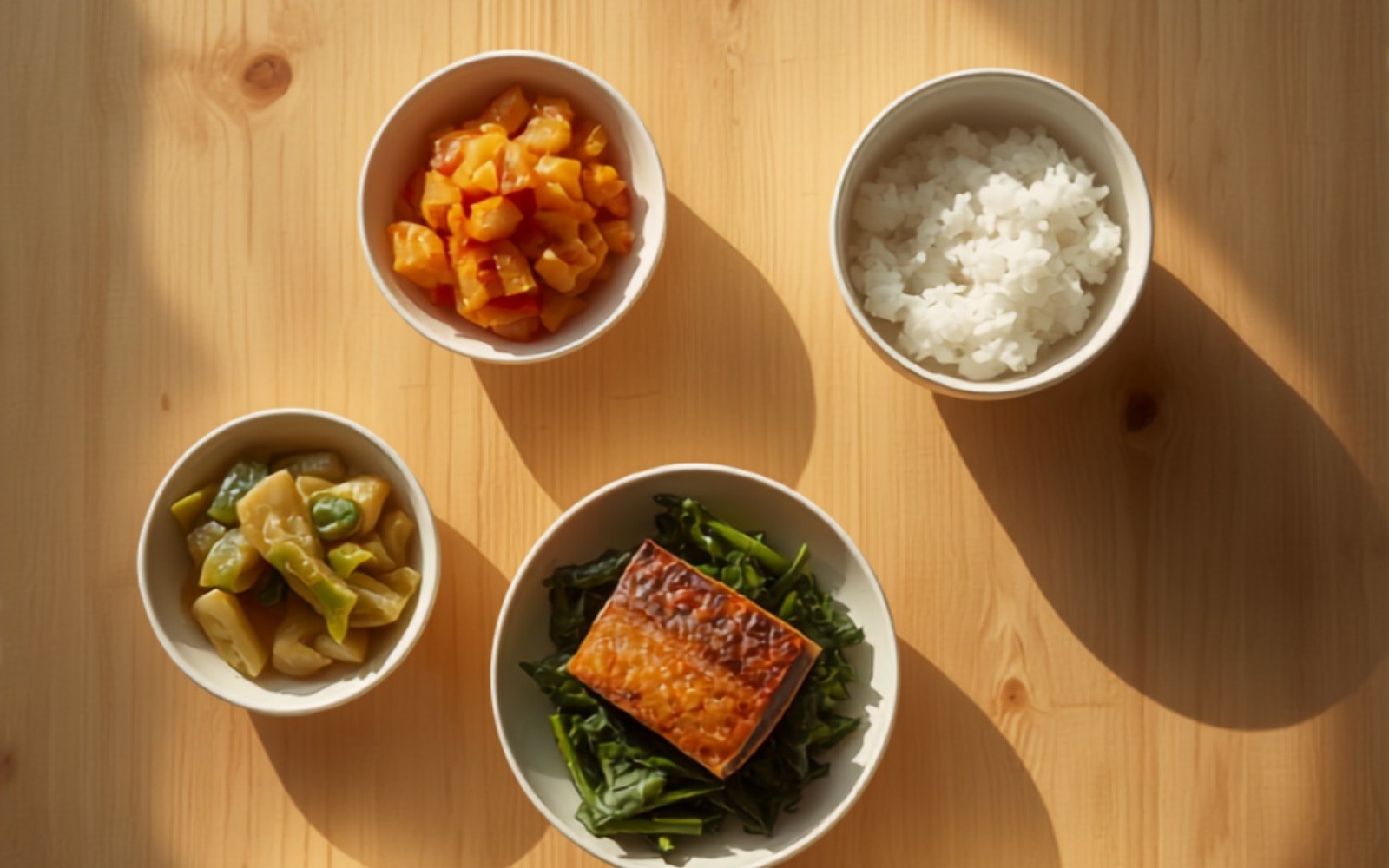家庭の夕食の食卓